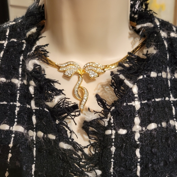 TESSUTI 6 Jacket Tweed Imitation Chanel Black and White - Picture 5 of 12